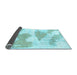 Sideview of Abstract Light Blue Modern Rug, abs780lblu