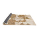 Sideview of Abstract Peach Puff Gold Modern Rug, abs781