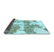 Sideview of Abstract Light Blue Modern Rug, abs781lblu