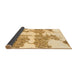 Sideview of Abstract Brown Modern Rug, abs781brn