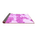 Sideview of Abstract Purple Modern Rug, abs781pur