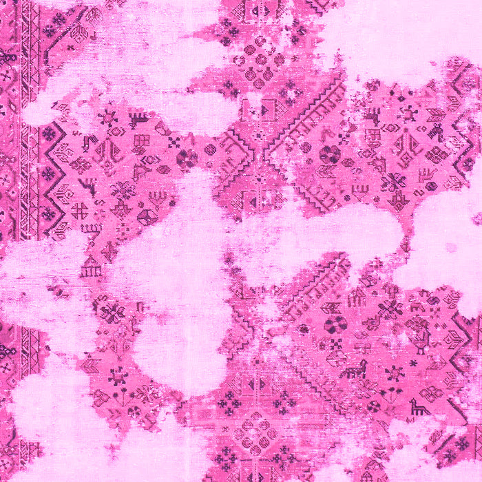 Machine Washable Abstract Pink Modern Rug, wshabs781pnk