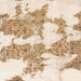 Square Abstract Peach Puff Gold Modern Rug, abs781