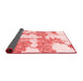 Abstract Red Modern Area Rugs