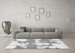 Machine Washable Abstract Gray Modern Rug in a Living Room,, wshabs781gry