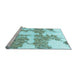 Sideview of Machine Washable Abstract Light Blue Modern Rug, wshabs781lblu