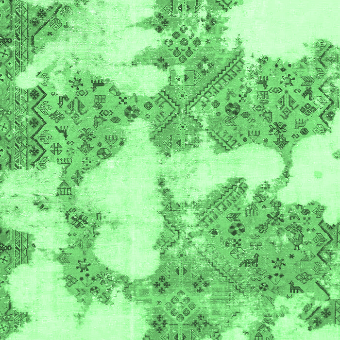 Abstract Emerald Green Modern Rug, abs781emgrn