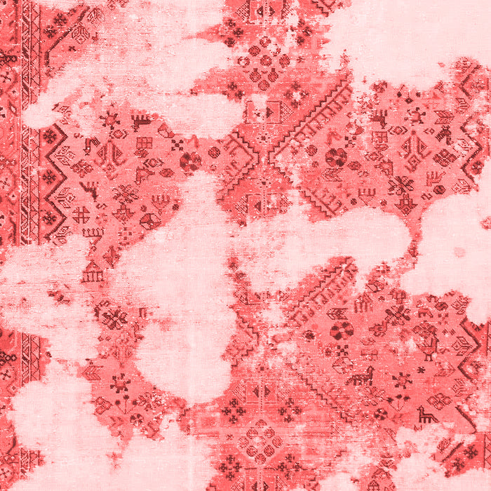 Machine Washable Abstract Red Modern Rug, wshabs781red