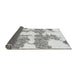 Sideview of Abstract Gray Modern Rug, abs781gry