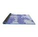 Sideview of Abstract Blue Modern Rug, abs781blu