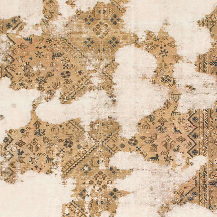 Abstract Peach Puff Gold Modern Rug, abs781