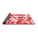 Abstract Red Modern Area Rugs