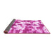 Sideview of Abstract Pink Modern Rug, abs782pnk