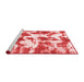 Modern Red Washable Rugs