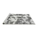 Sideview of Machine Washable Abstract Gray Modern Rug, wshabs782gry