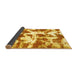 Sideview of Abstract Yellow Modern Rug, abs782yw