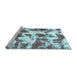 Sideview of Machine Washable Abstract Light Blue Modern Rug, wshabs782lblu