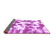 Sideview of Abstract Purple Modern Rug, abs782pur