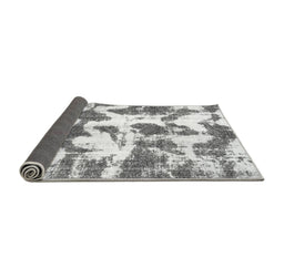 Sideview of Abstract Gray Modern Rug, abs782gry