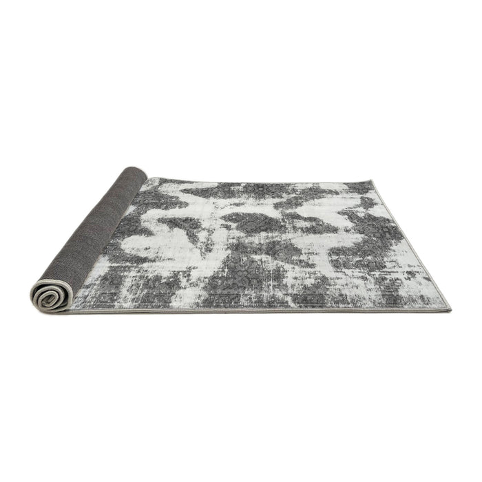 Sideview of Abstract Gray Modern Rug, abs782gry