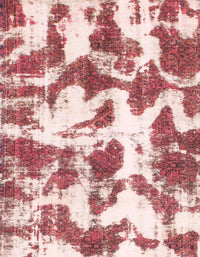 Machine Washable Abstract Deep Rose Pink Rug, wshabs782