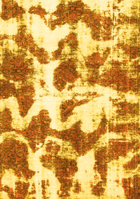 Abstract Yellow Modern Rug, abs782yw