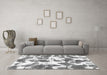 Machine Washable Abstract Gray Modern Rug in a Living Room,, wshabs782gry