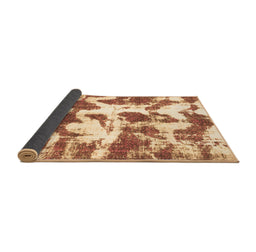 Sideview of Abstract Brown Modern Rug, abs782brn