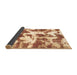 Sideview of Abstract Brown Modern Rug, abs782brn