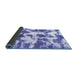 Sideview of Abstract Blue Modern Rug, abs782blu