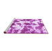 Sideview of Machine Washable Abstract Purple Modern Area Rugs, wshabs782pur
