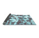 Sideview of Abstract Light Blue Modern Rug, abs782lblu