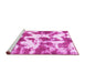 Sideview of Machine Washable Abstract Pink Modern Rug, wshabs782pnk