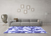 Machine Washable Abstract Blue Modern Rug in a Living Room, wshabs782blu
