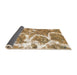 Sideview of Abstract Light Brown Modern Rug, abs783