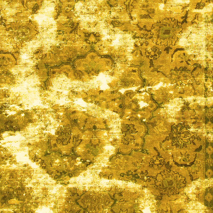 Abstract Yellow Modern Rug, abs783yw