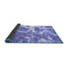 Sideview of Abstract Blue Modern Rug, abs783blu