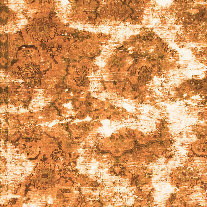 Machine Washable Abstract Orange Modern Area Rugs, wshabs783org
