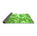 Sideview of Abstract Green Modern Rug, abs783grn