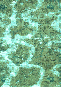 Abstract Turquoise Modern Rug, abs783turq