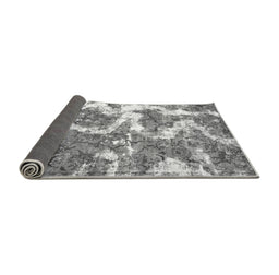 Sideview of Abstract Gray Modern Rug, abs783gry