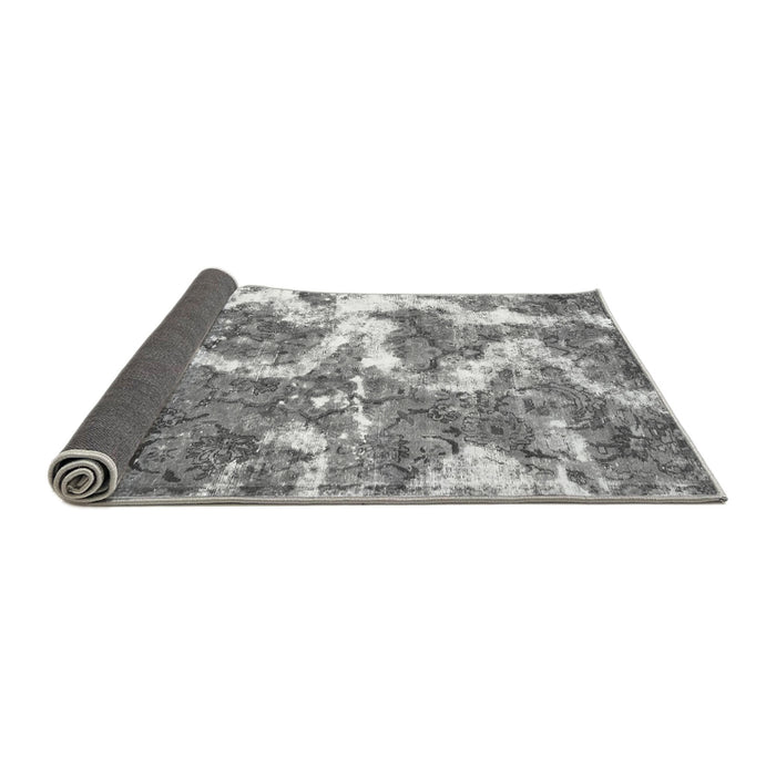 Sideview of Abstract Gray Modern Rug, abs783gry