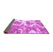 Sideview of Abstract Purple Modern Rug, abs783pur