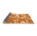 Sideview of Abstract Orange Modern Rug, abs783org