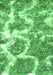 Machine Washable Abstract Emerald Green Modern Area Rugs, wshabs783emgrn