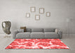 Modern Red Washable Rugs