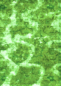 Abstract Green Modern Rug, abs783grn