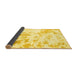 Sideview of Abstract Yellow Modern Rug, abs784yw