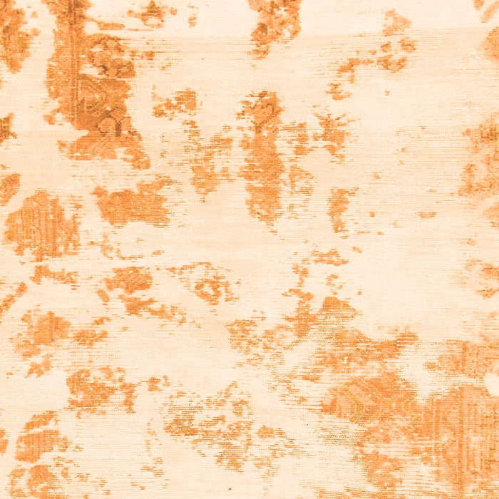 Machine Washable Abstract Orange Modern Area Rugs, wshabs784org