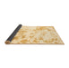 Sideview of Abstract Brown Modern Rug, abs784brn